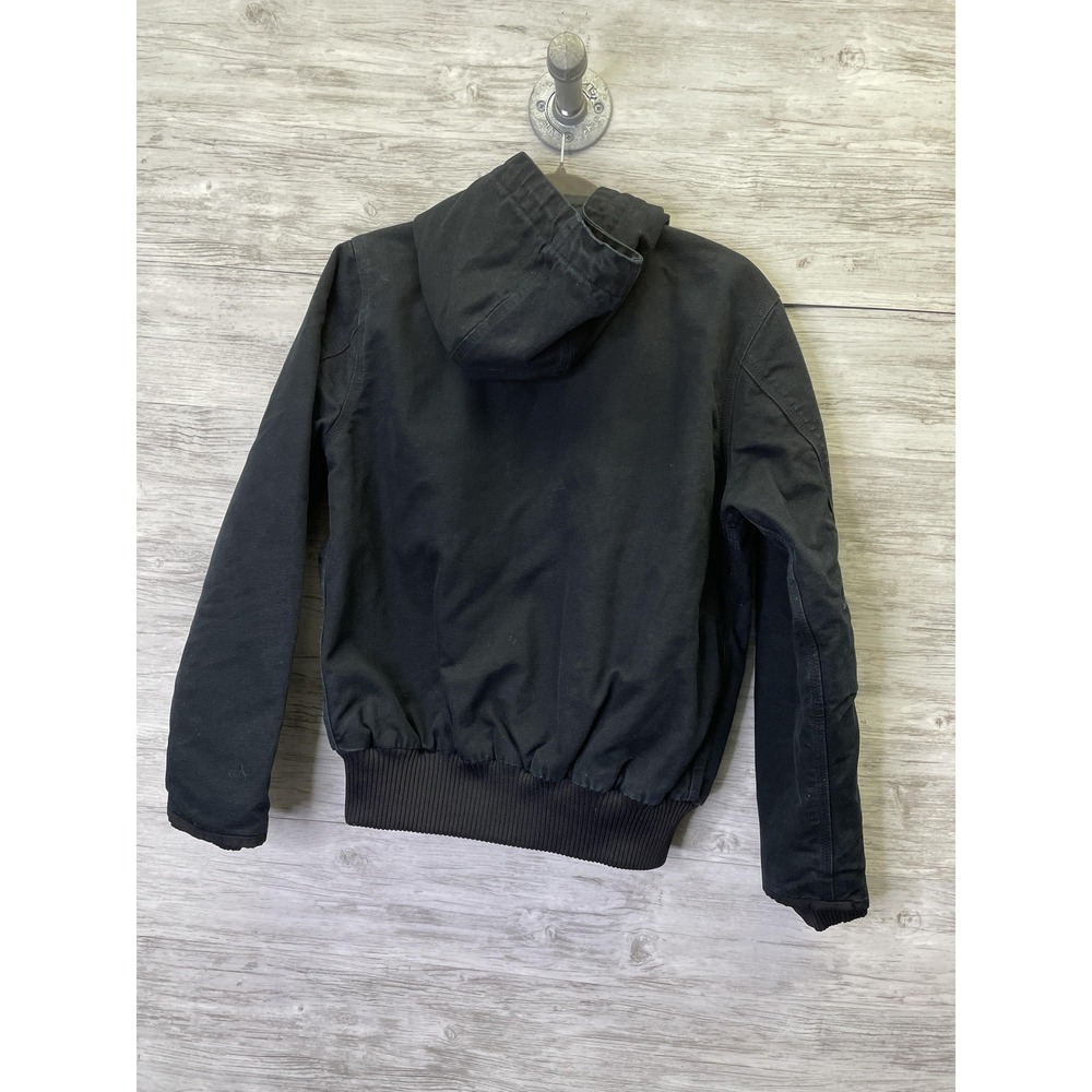 Carhartt Jacket Womens M Black Quilted Hooded Insulated Full Zip Lined J130 - Picture 12 of 12